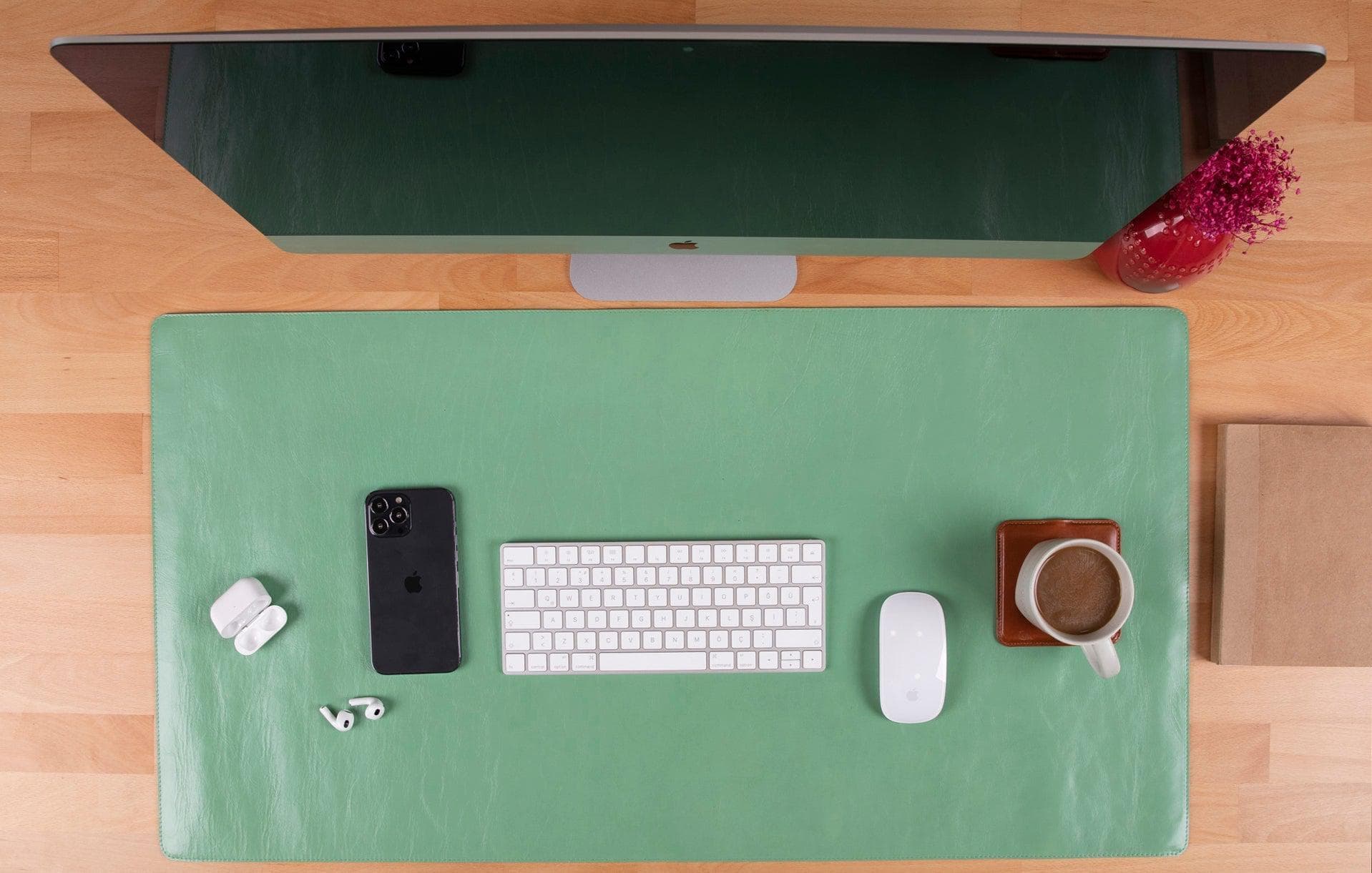 Natty Leather Natural Desk Mat (96 cm x 28 cm) Bouletta