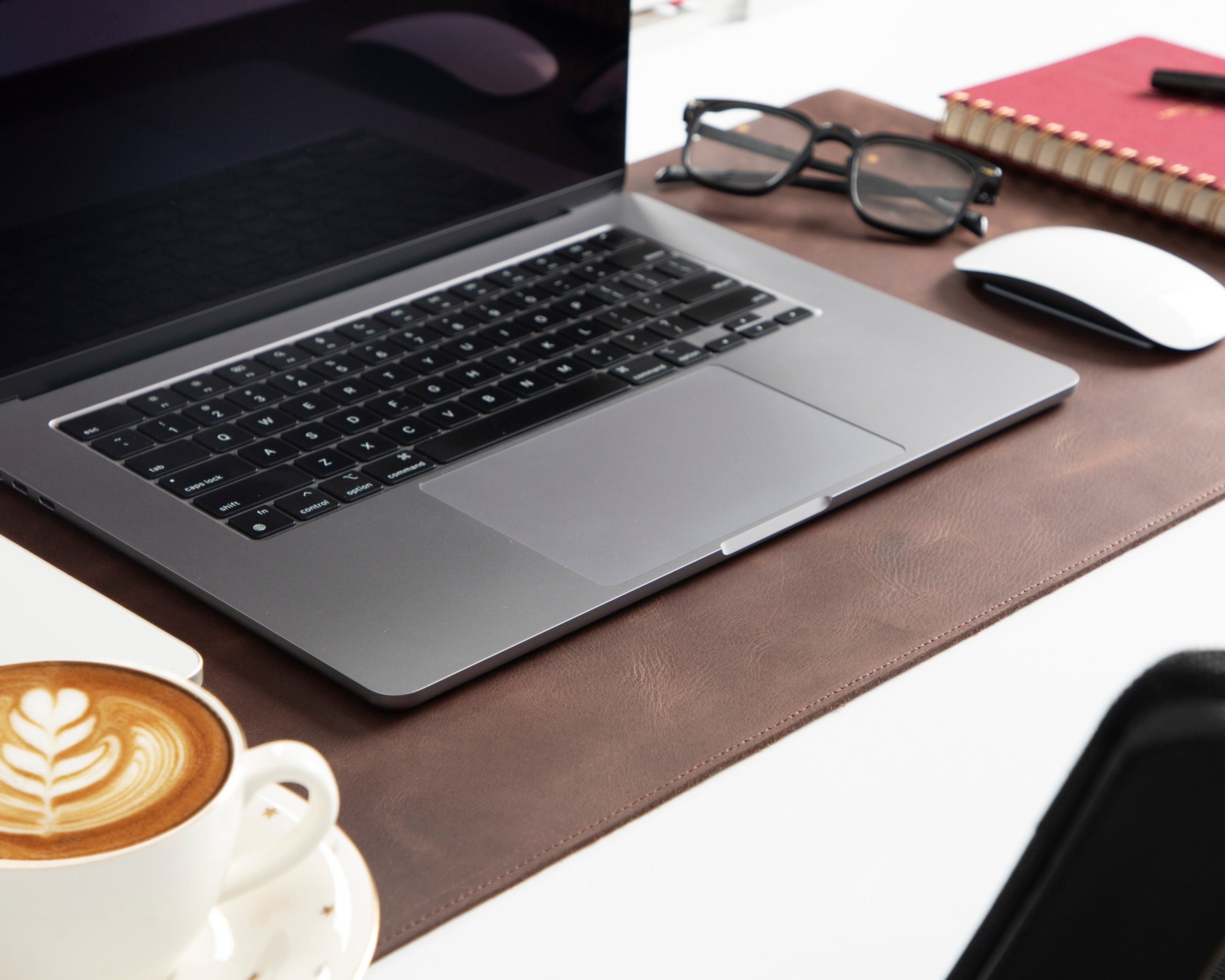 Natural Leather Desk Mat Small Bouletta