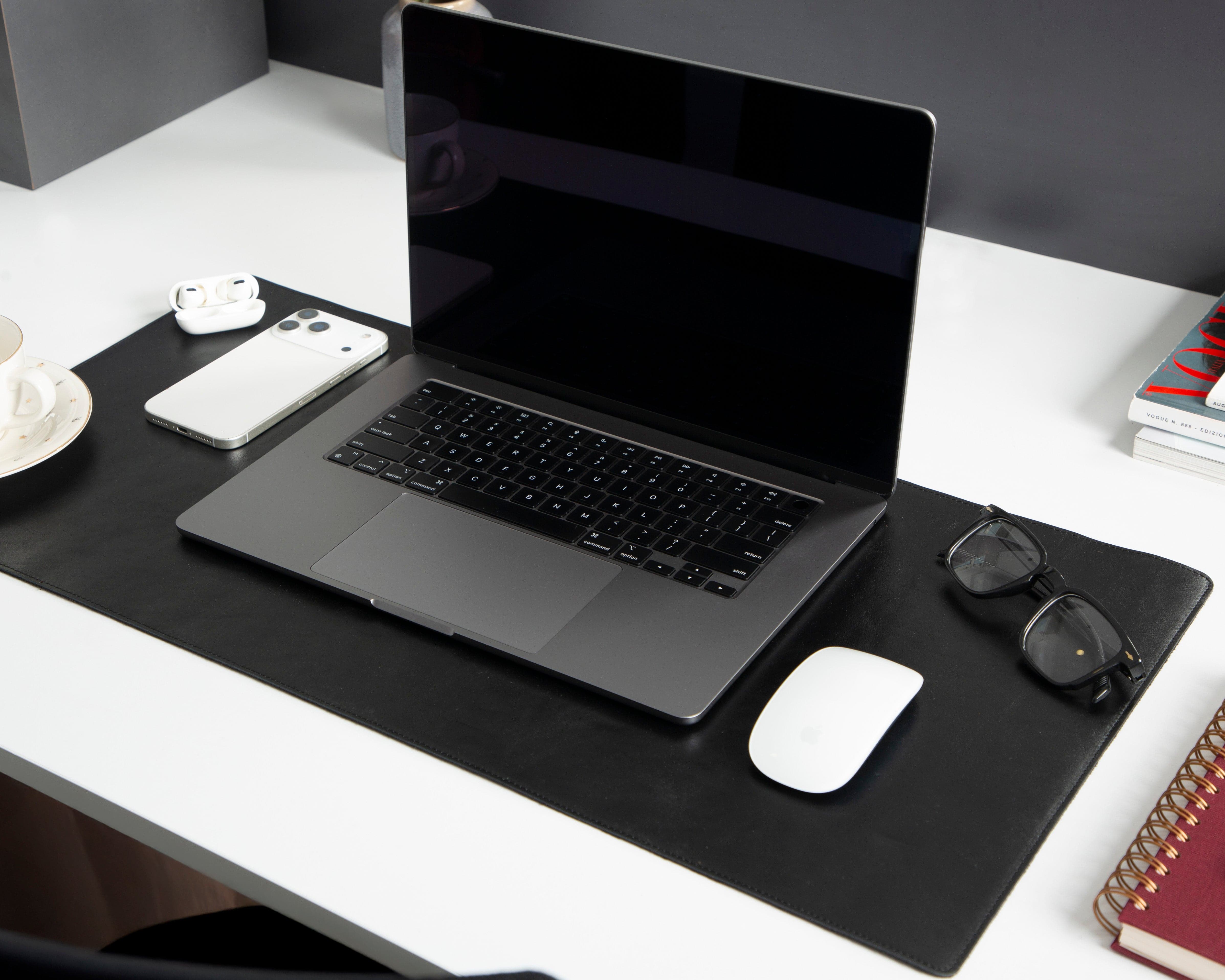 Natural Leather Desk Mat Small Bouletta