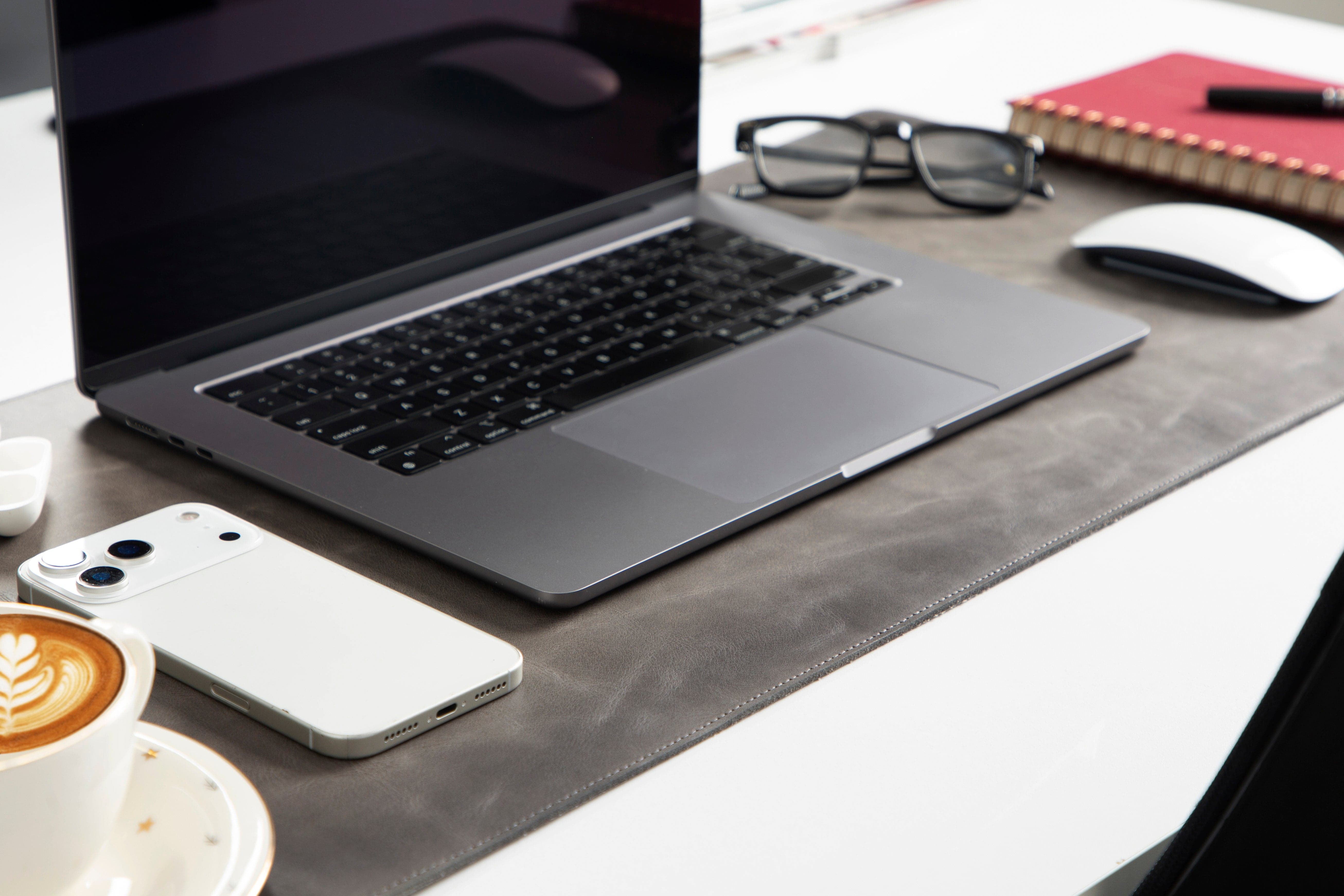 Natural Leather Desk Mat Small Bouletta