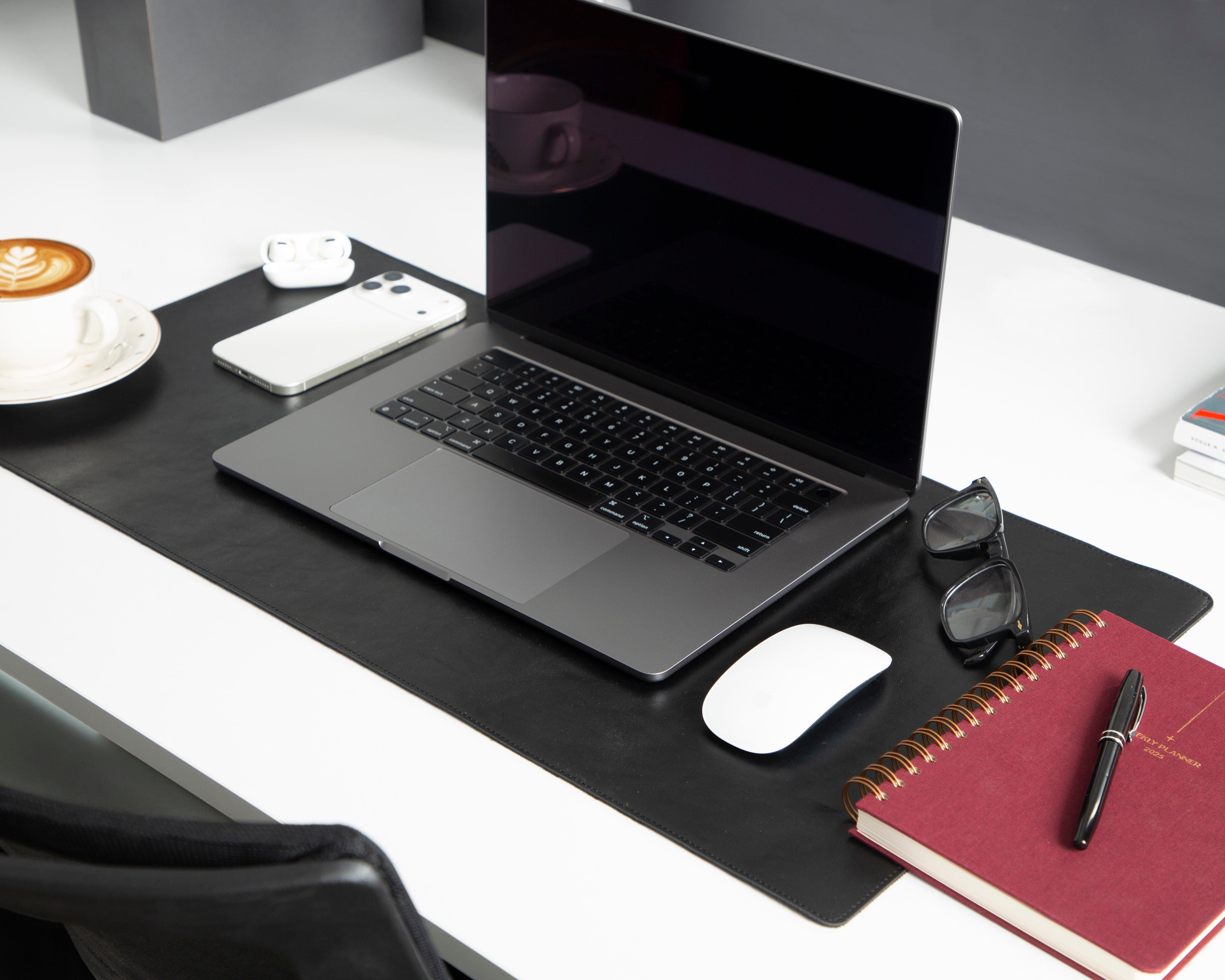 Natural Leather Desk Mat Small Bouletta