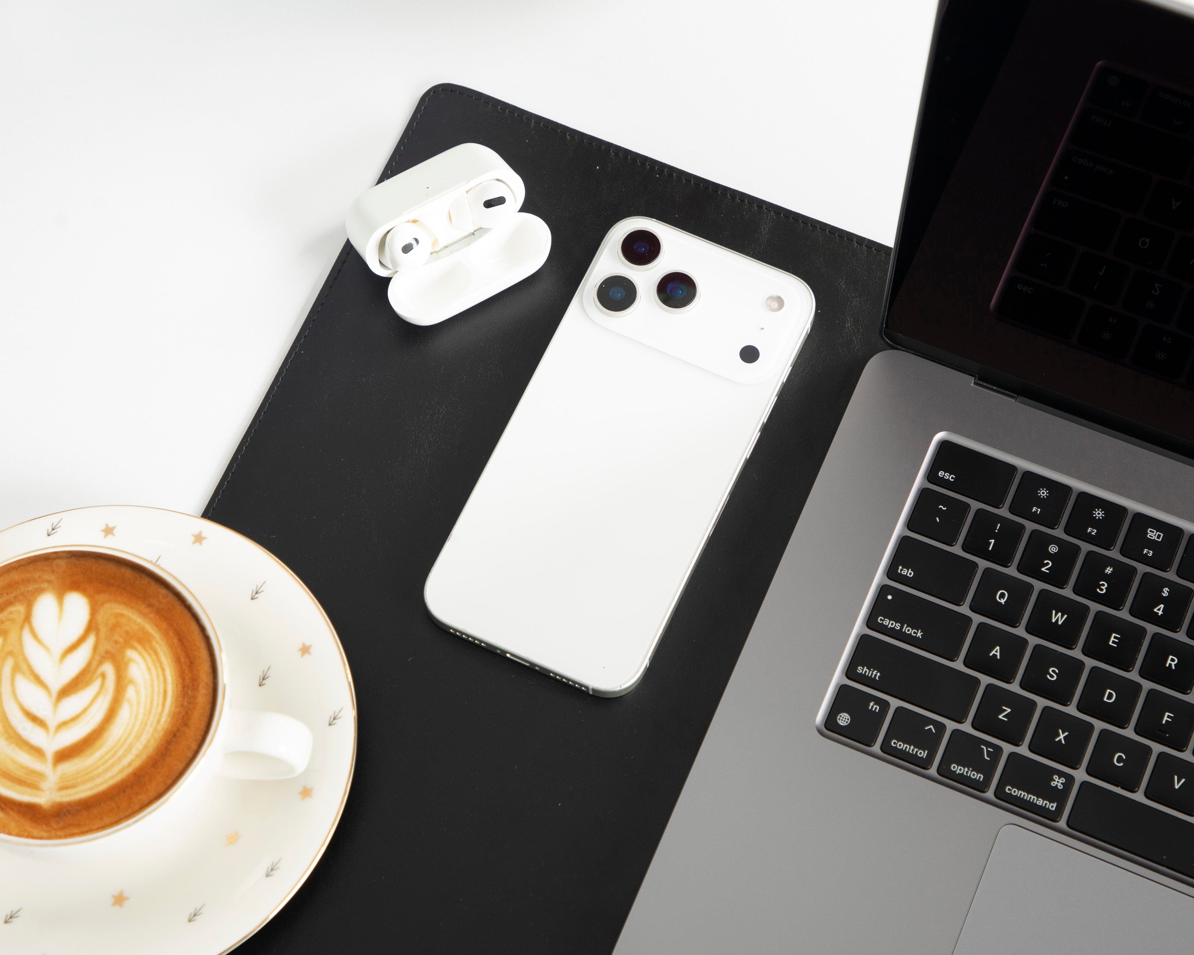 Natural Leather Desk Mat Small Bouletta