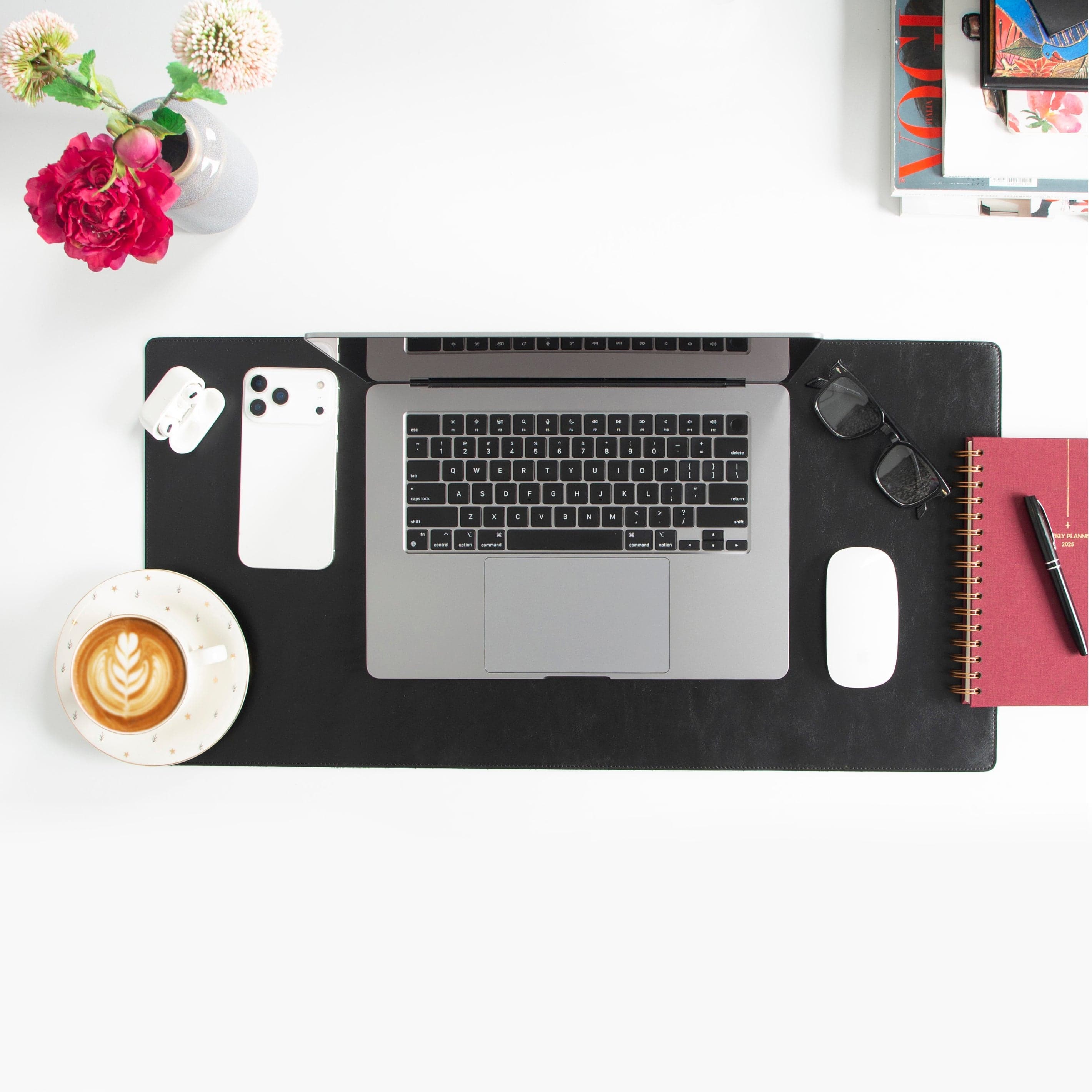 Natural Leather Desk Mat Small Bouletta