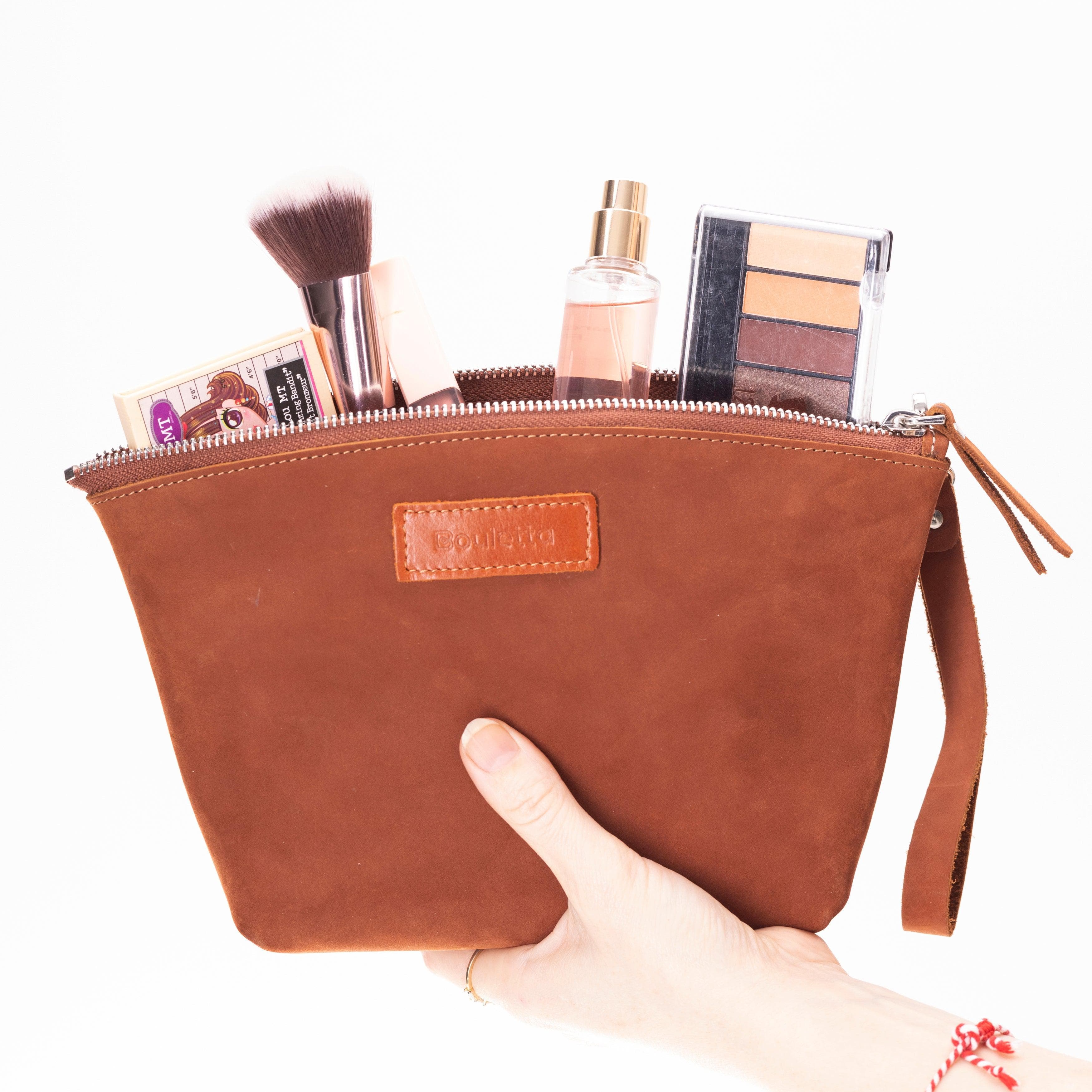 Nimora Leather Dopp Kit Russet Bouletta