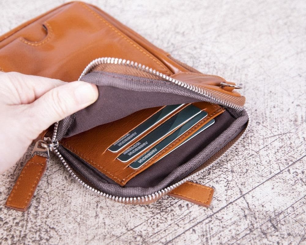 Nino Genuine Leather Crossbody Bag - Black RUSTIC BLACK Bouletta