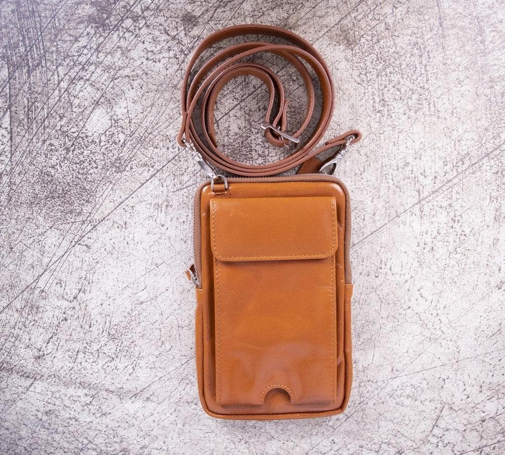 Nino Genuine Leather Crossbody Bag - Black RUSTIC BLACK Bouletta