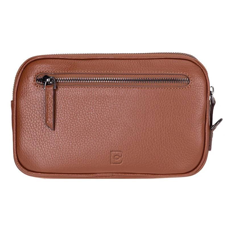 Noma Leather Clutch Bag Pebble Tan Bouletta