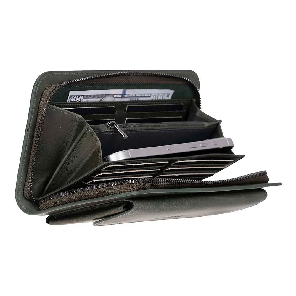 Novarco Leather Clutch Handbag Bouletta