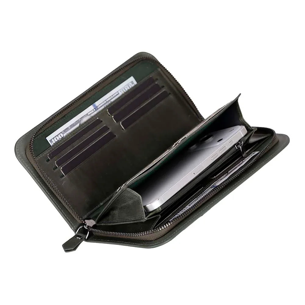 Novarco Leather Clutch Handbag Bouletta