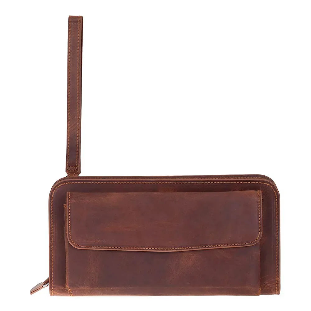 Novarco Leather Clutch Handbag Bouletta