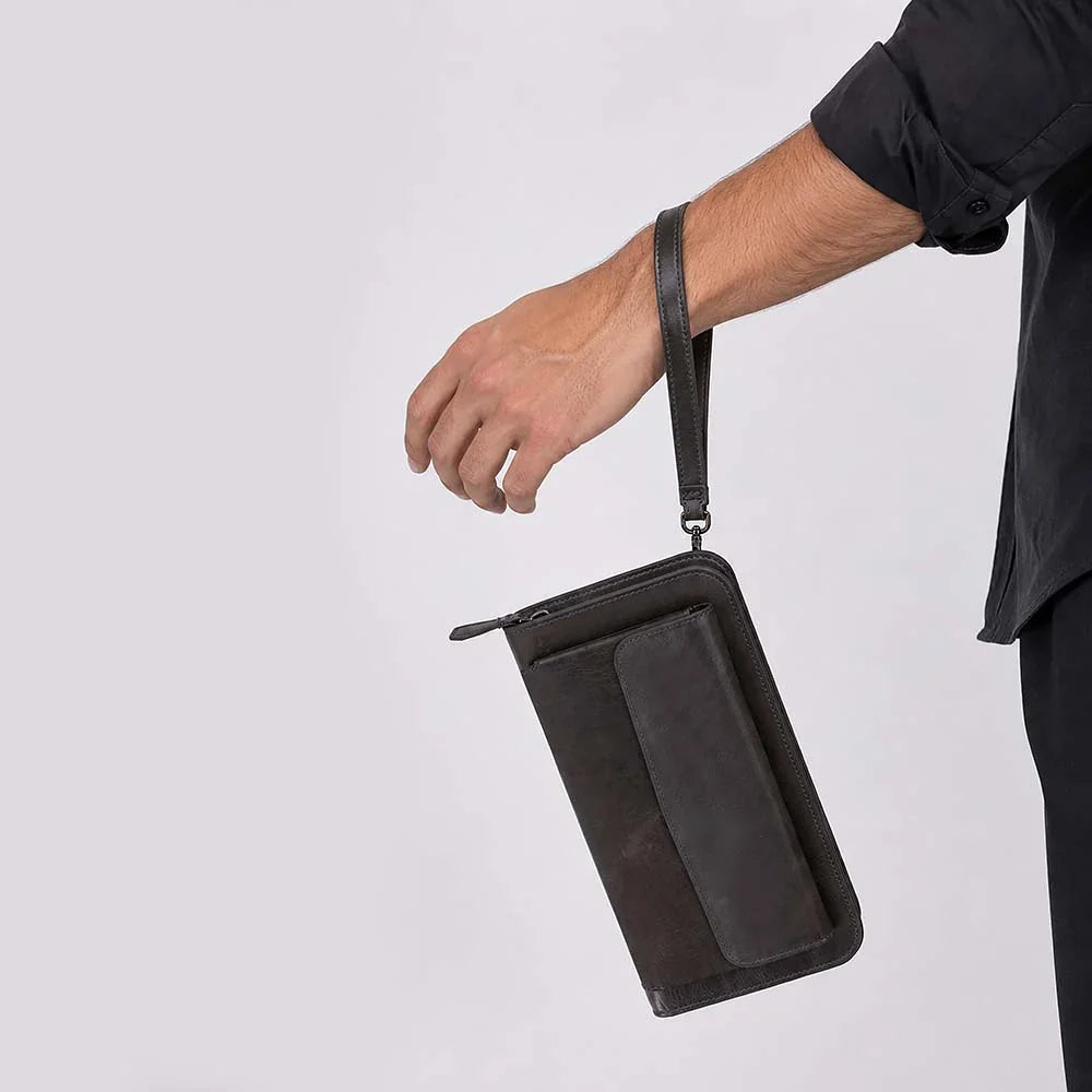 Novarco Leather Clutch Handbag Bouletta