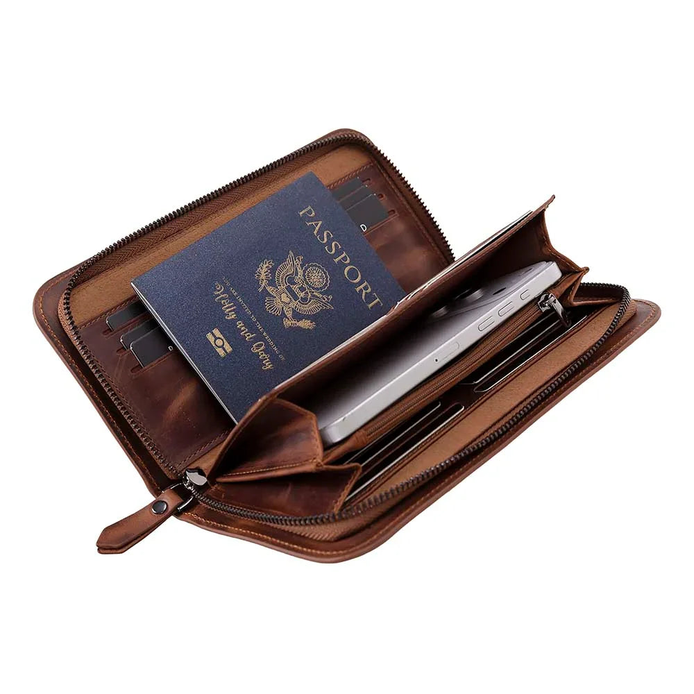 Novarco Leather Clutch Handbag Bouletta