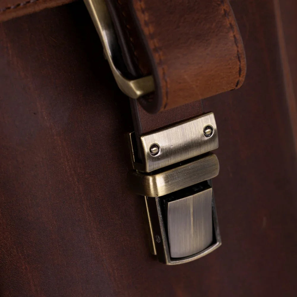 Olympus Leather Business Briefcase / Laptop Case Bouletta