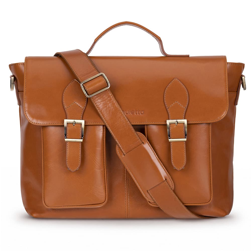 Olympus Leather Business Briefcase / Laptop Case Bouletta