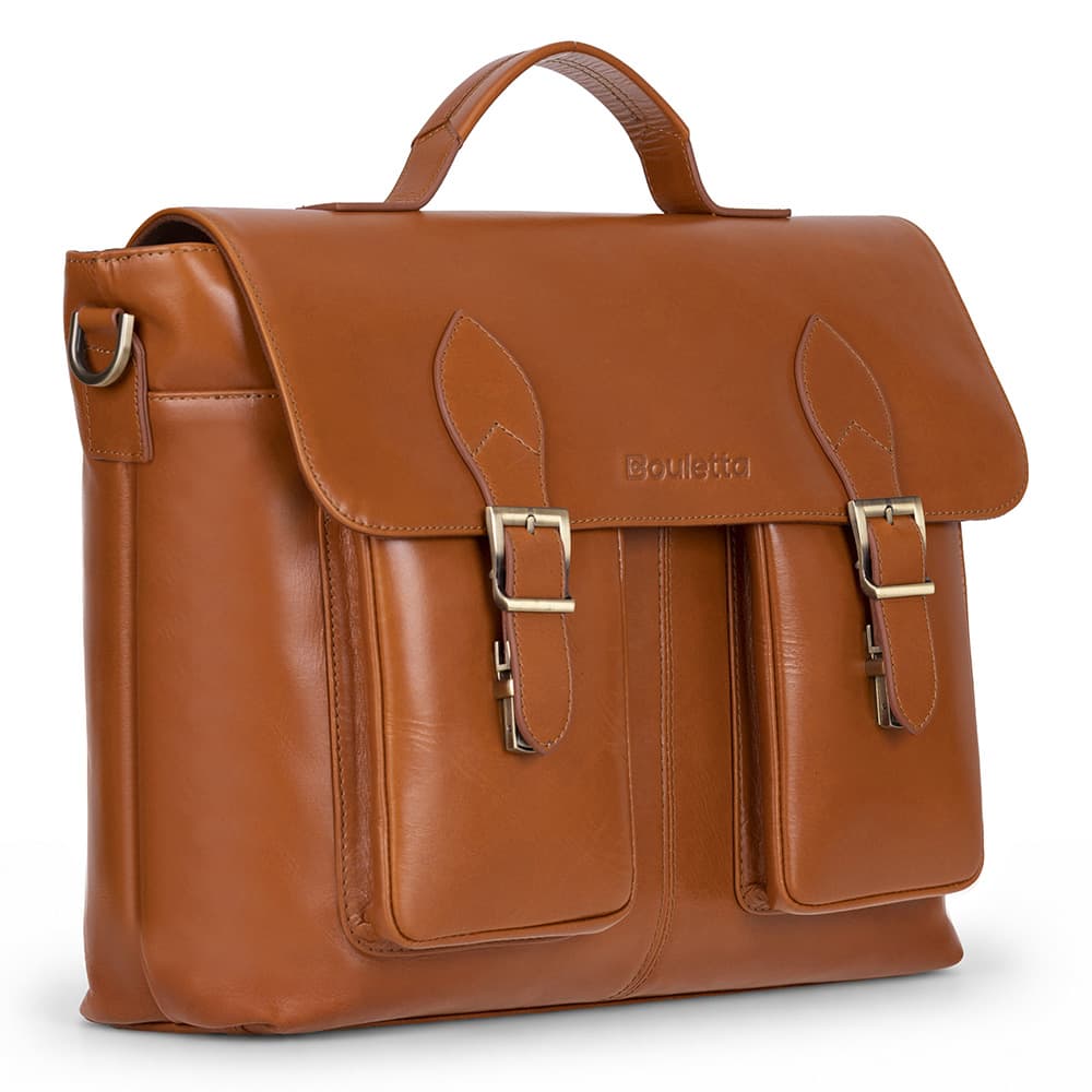 Olympus Leather Business Briefcase / Laptop Case Bouletta
