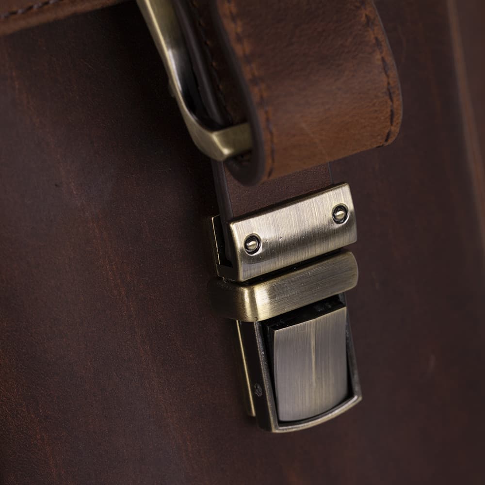 Olympus Leather Business Briefcase / Laptop Case Bouletta