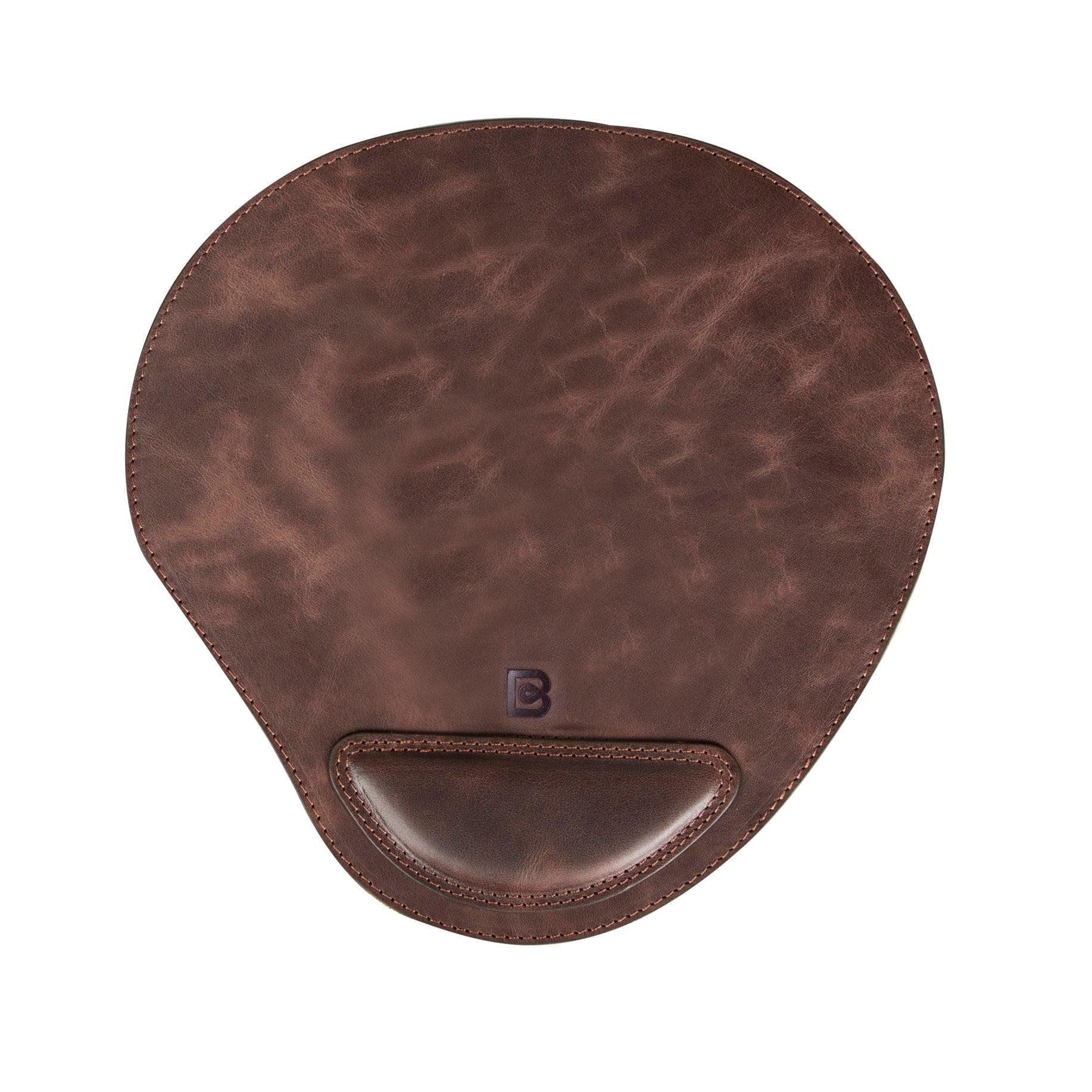 Onyxia Leather Mouse Pad Dark Brown Bouletta