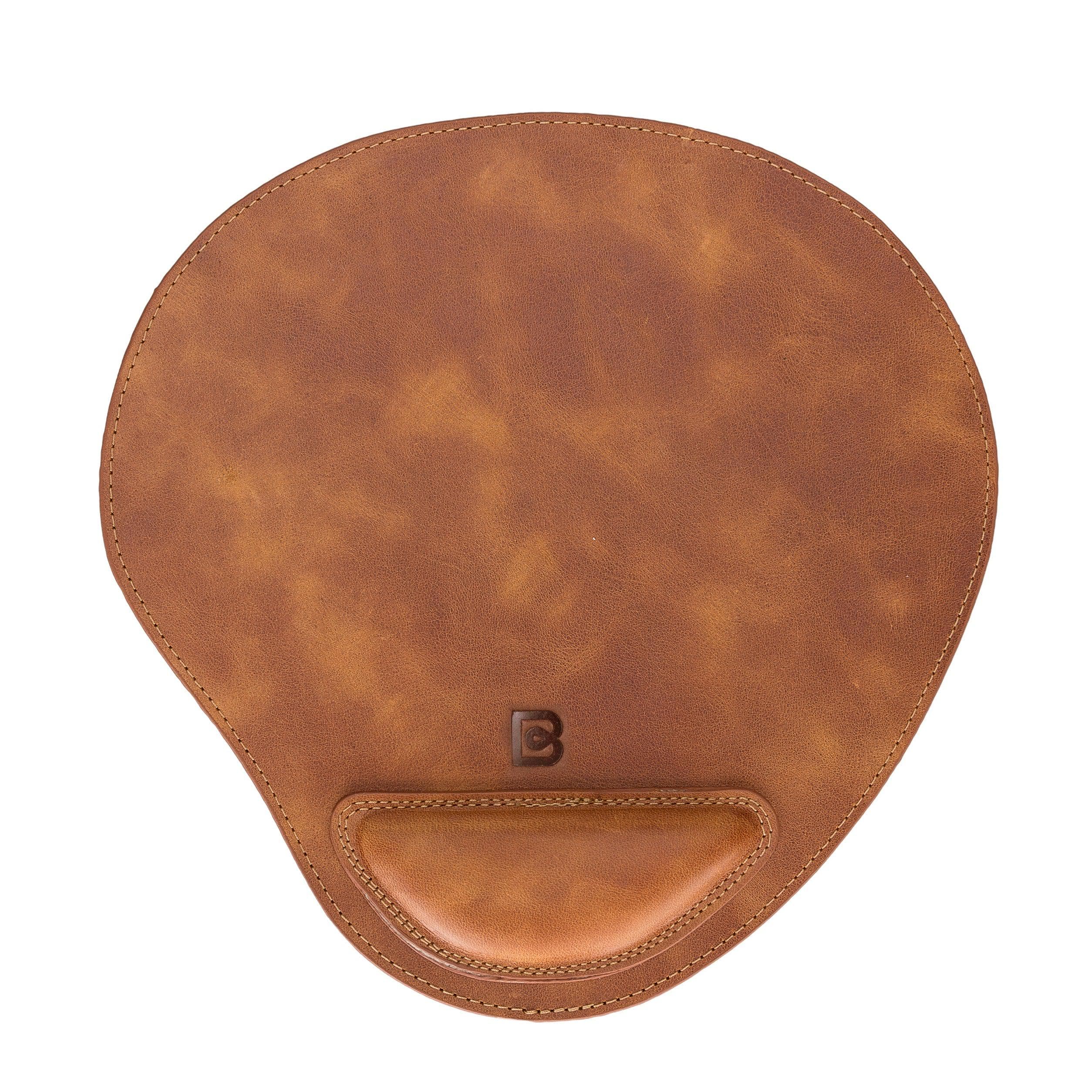 Onyxia Leather Mouse Pad Golden Tan Bouletta