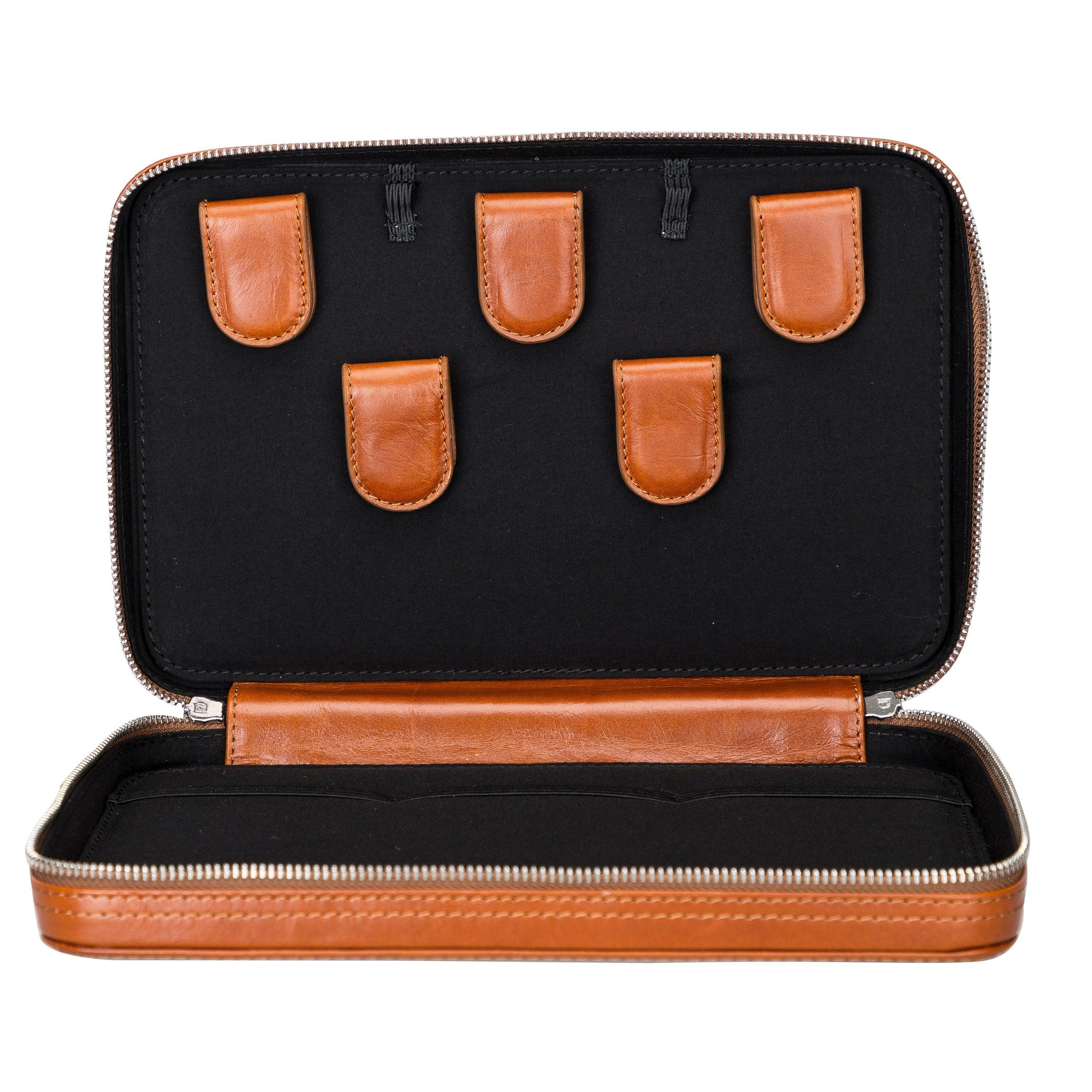 Orbex Leather Travel Cable Organizer Bouletta