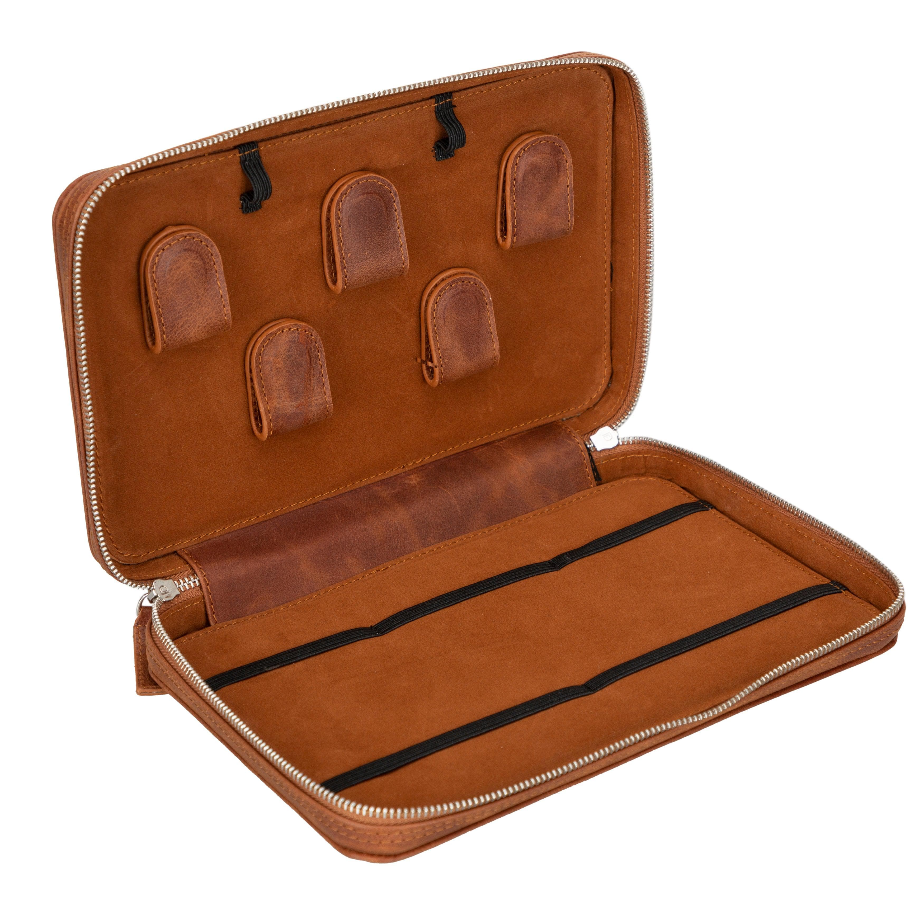 Orbex Leather Travel Cable Organizer Bouletta