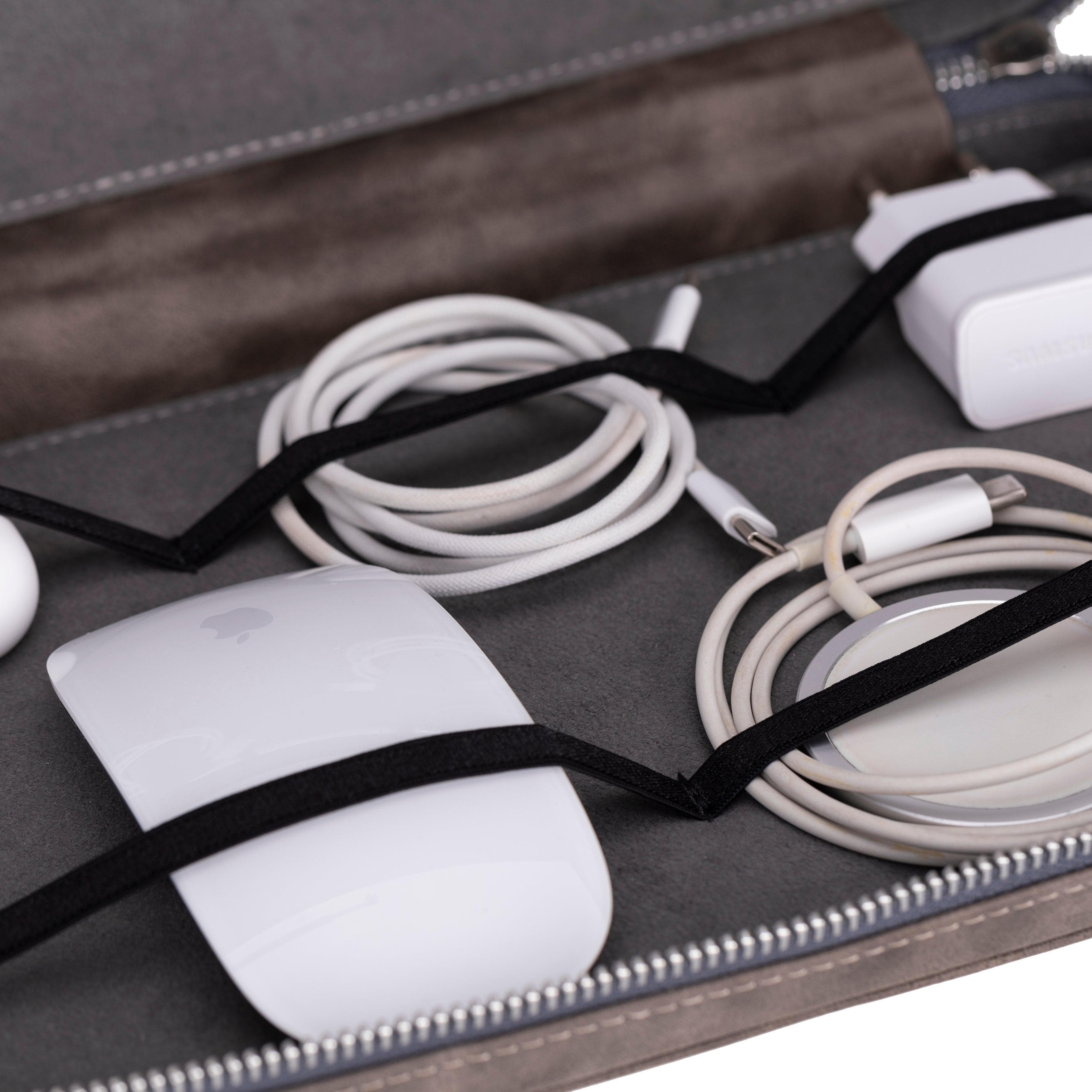 Orbex Leather Travel Cable Organizer Bouletta