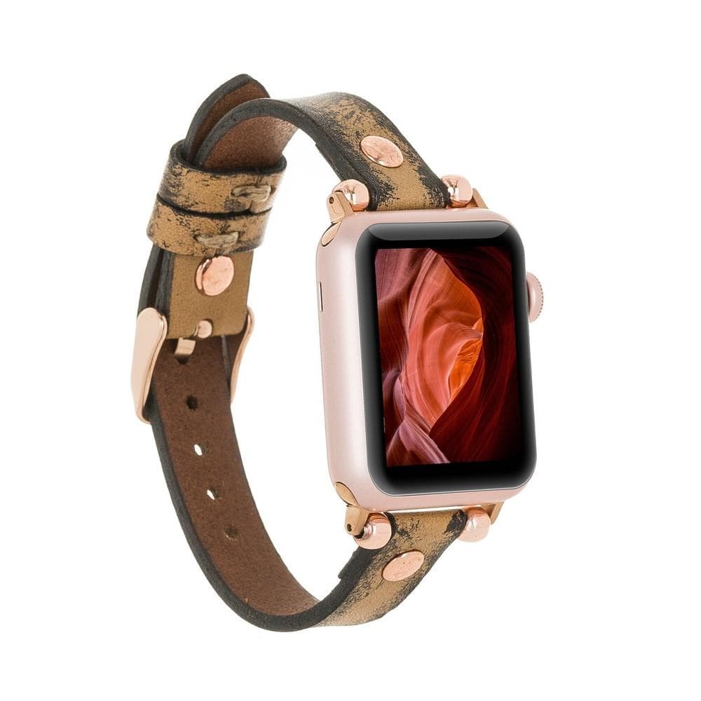 Osborn Apple Watch Leather Straps V12SEF / Fish Mud Bouletta