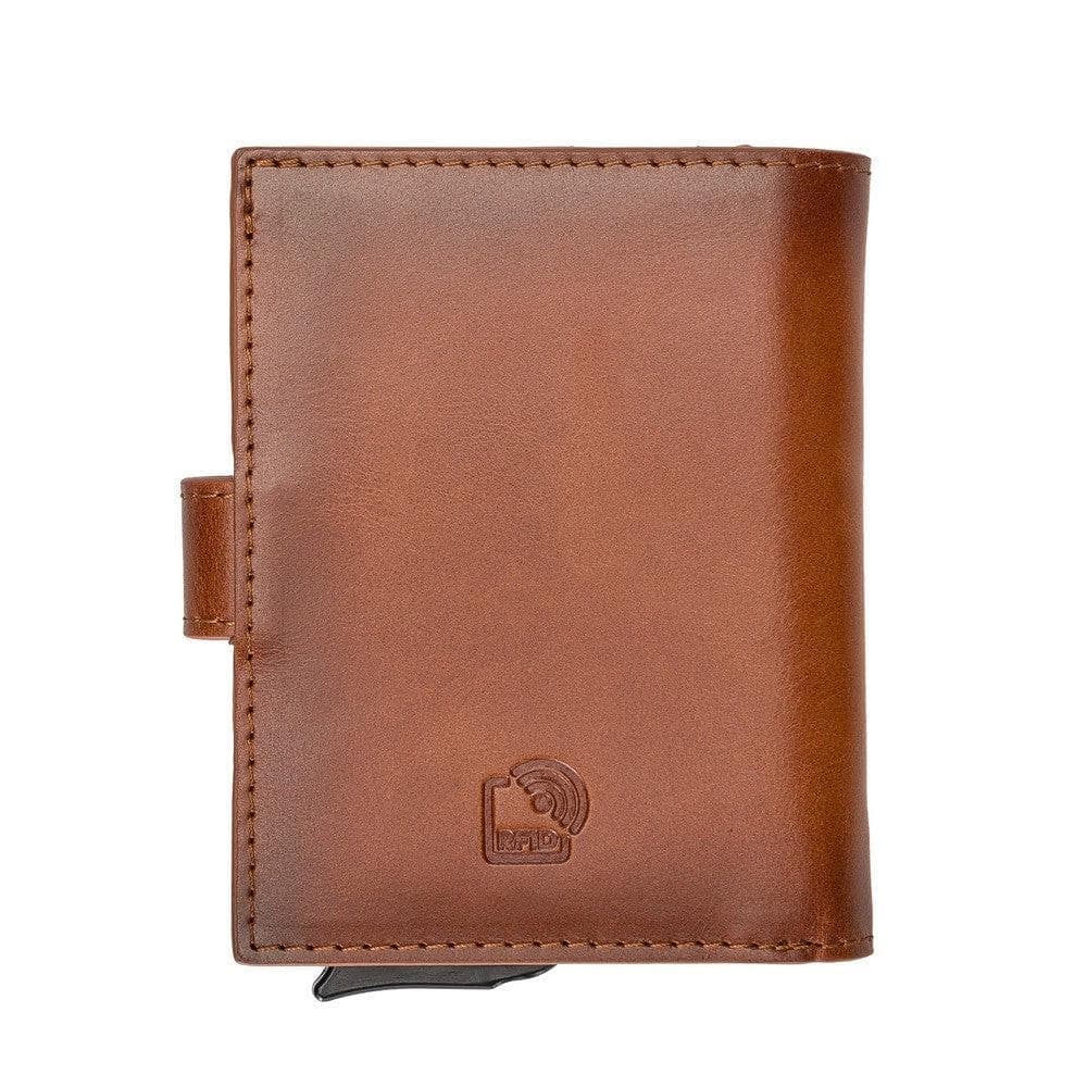 Palermo Zip Mechanical Genuine Leather Card Holder Bouletta