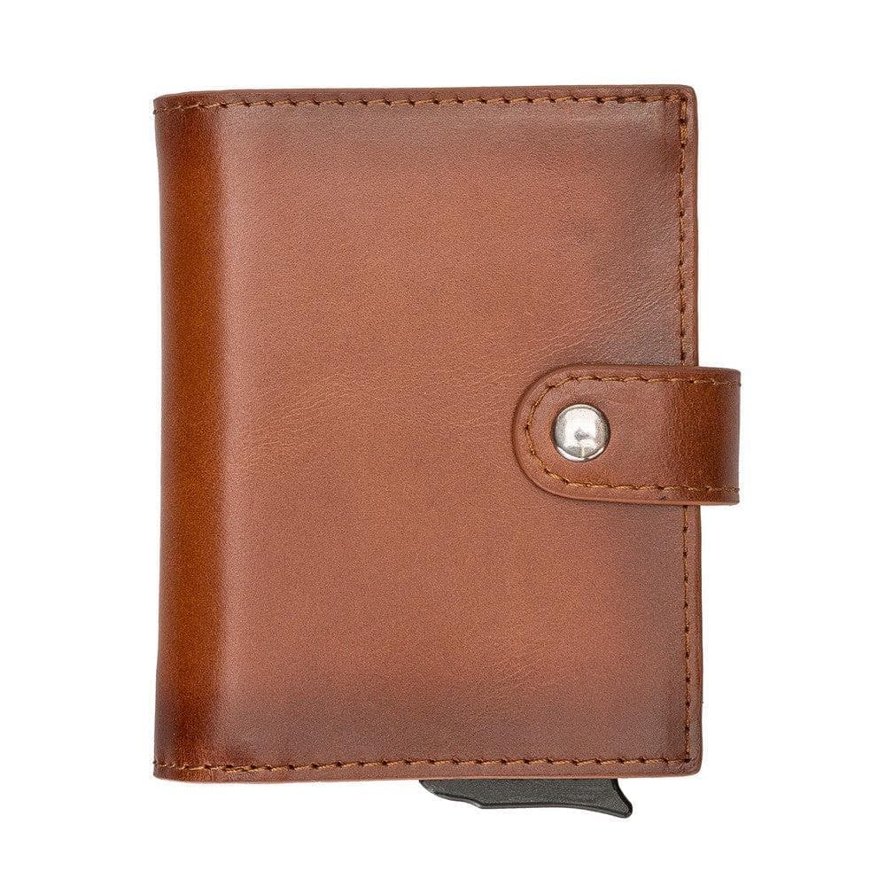 Palermo Zip Mechanical Genuine Leather Card Holder Bouletta