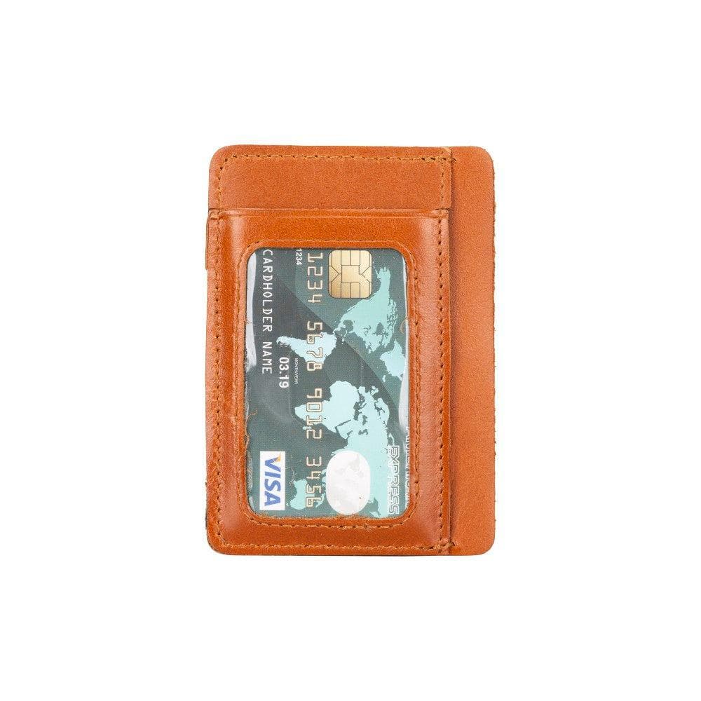 Parma Leather Card Holder Sandy Tan Bouletta