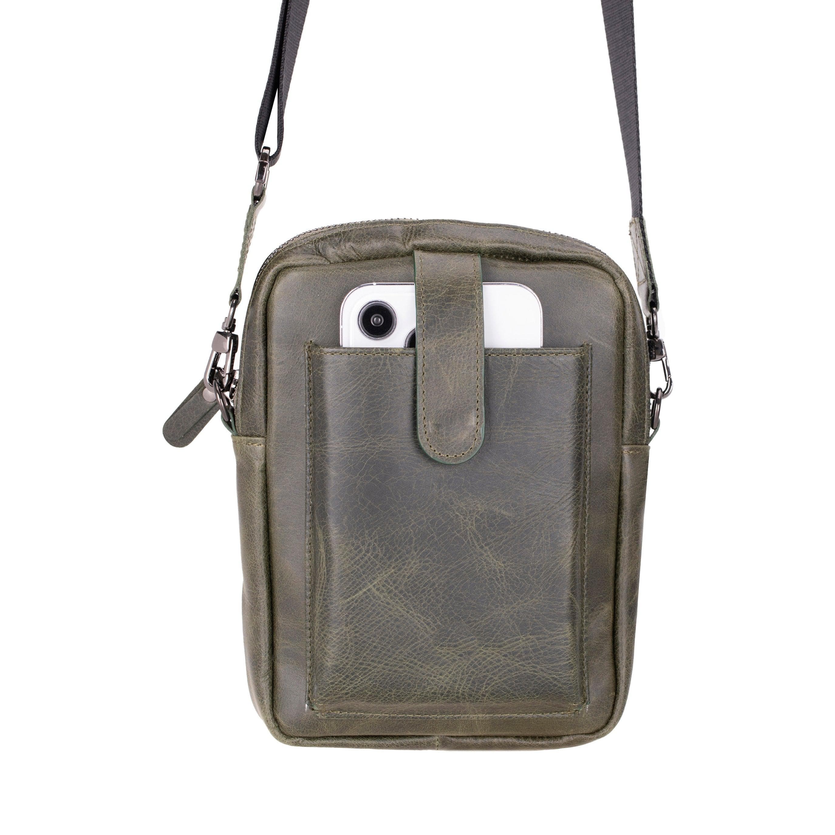 Pisa Genuine Leather Crossbody Bag Bouletta