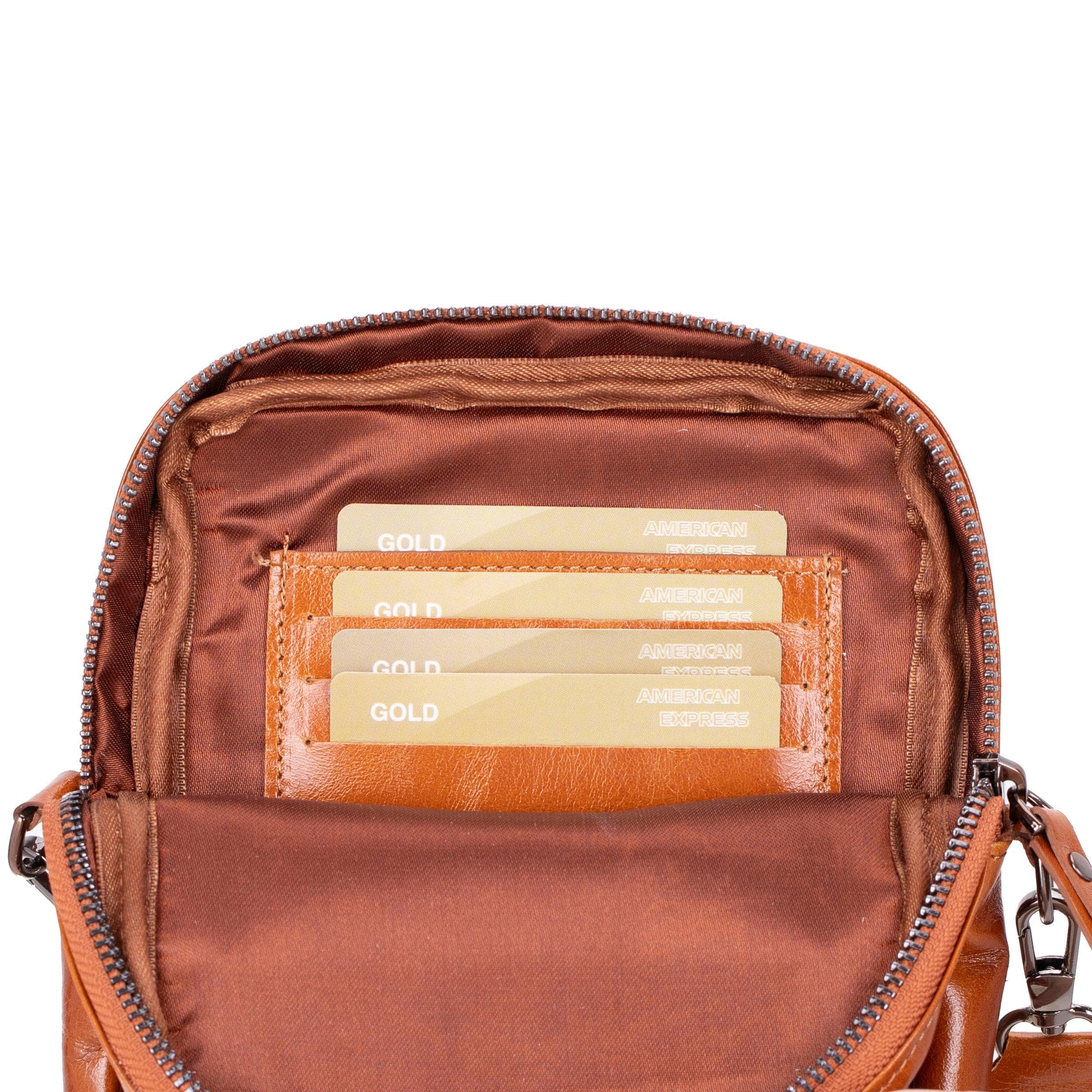 Pisa Genuine Leather Crossbody Bag Bouletta