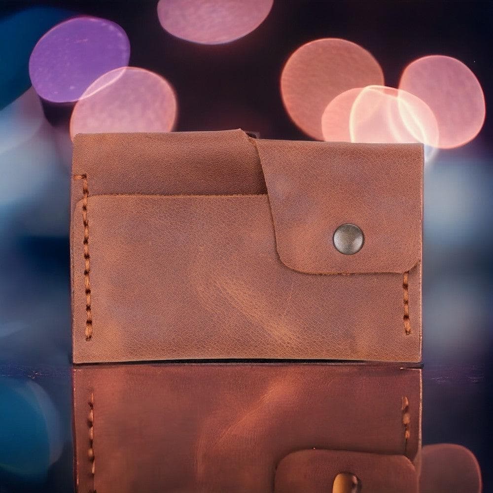 Porta Geniune Leather Card Holder Tiguan Brown Bouletta