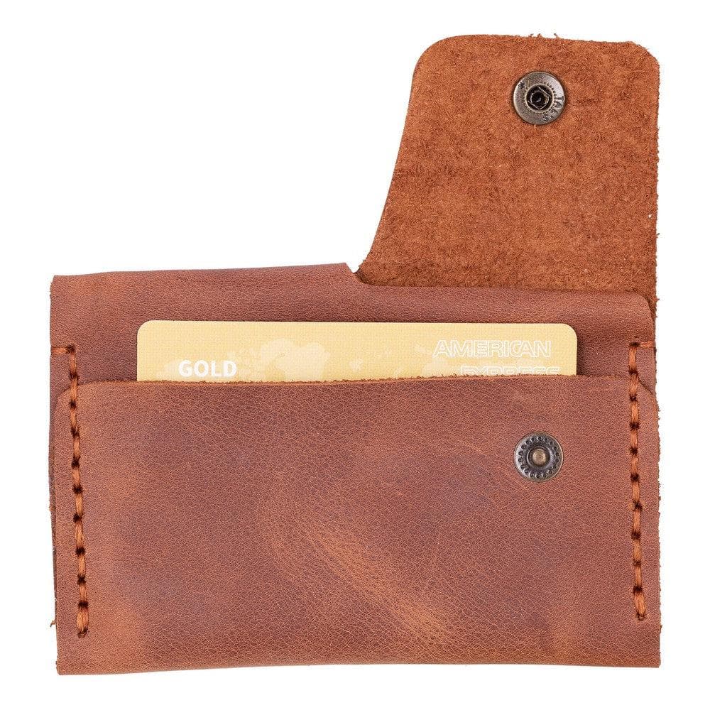 Porta Geniune Leather Card Holder Tiguan Brown Bouletta