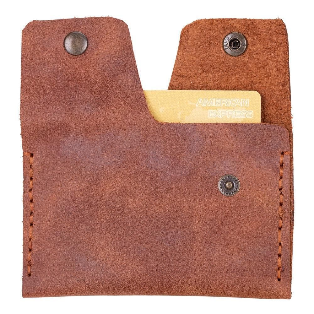 Porta Geniune Leather Card Holder Tiguan Brown Bouletta