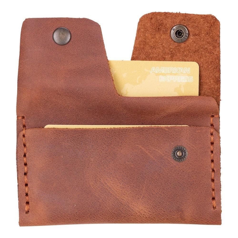 Porta Geniune Leather Card Holder Tiguan Brown Bouletta