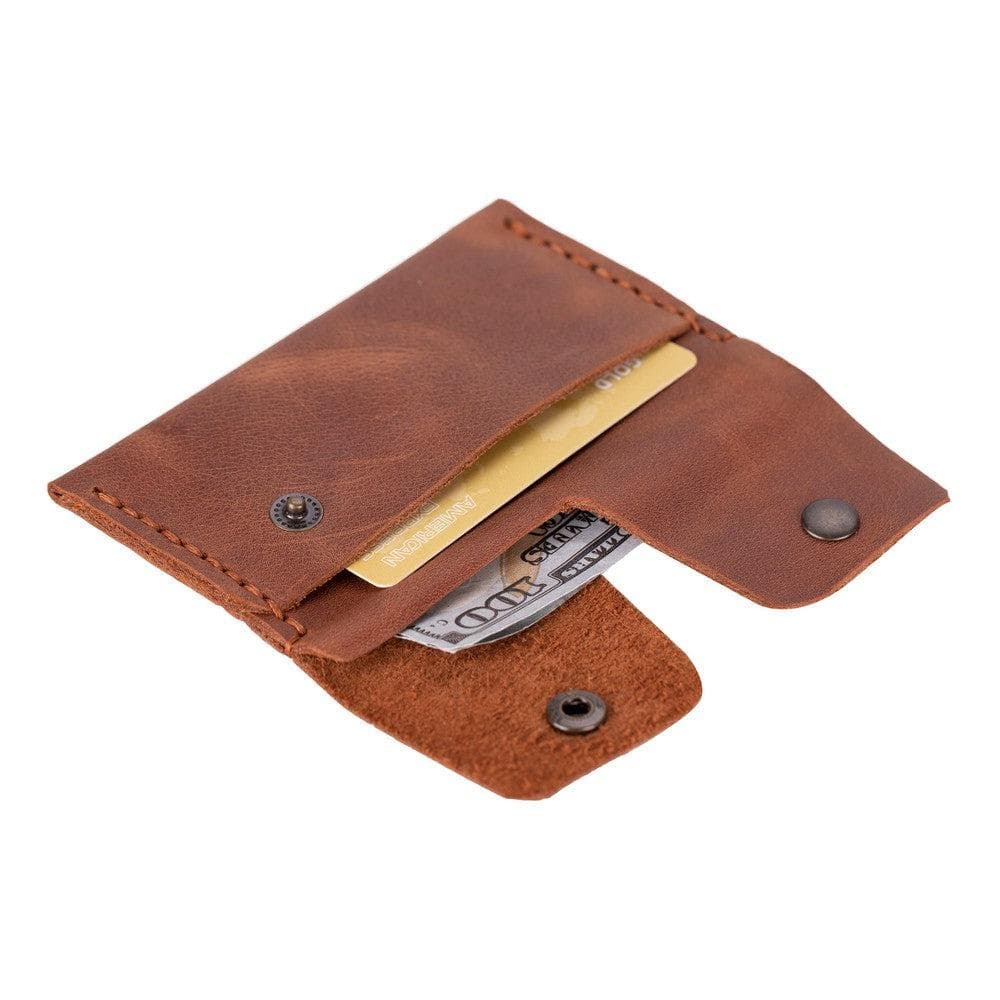 Porta Geniune Leather Card Holder Tiguan Brown Bouletta