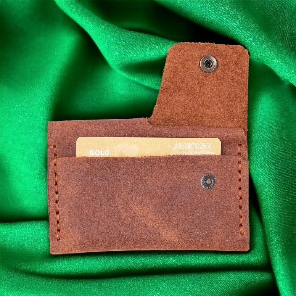 Porta Geniune Leather Card Holder Tiguan Brown Bouletta