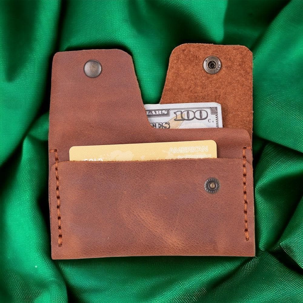 Porta Geniune Leather Card Holder Tiguan Brown Bouletta