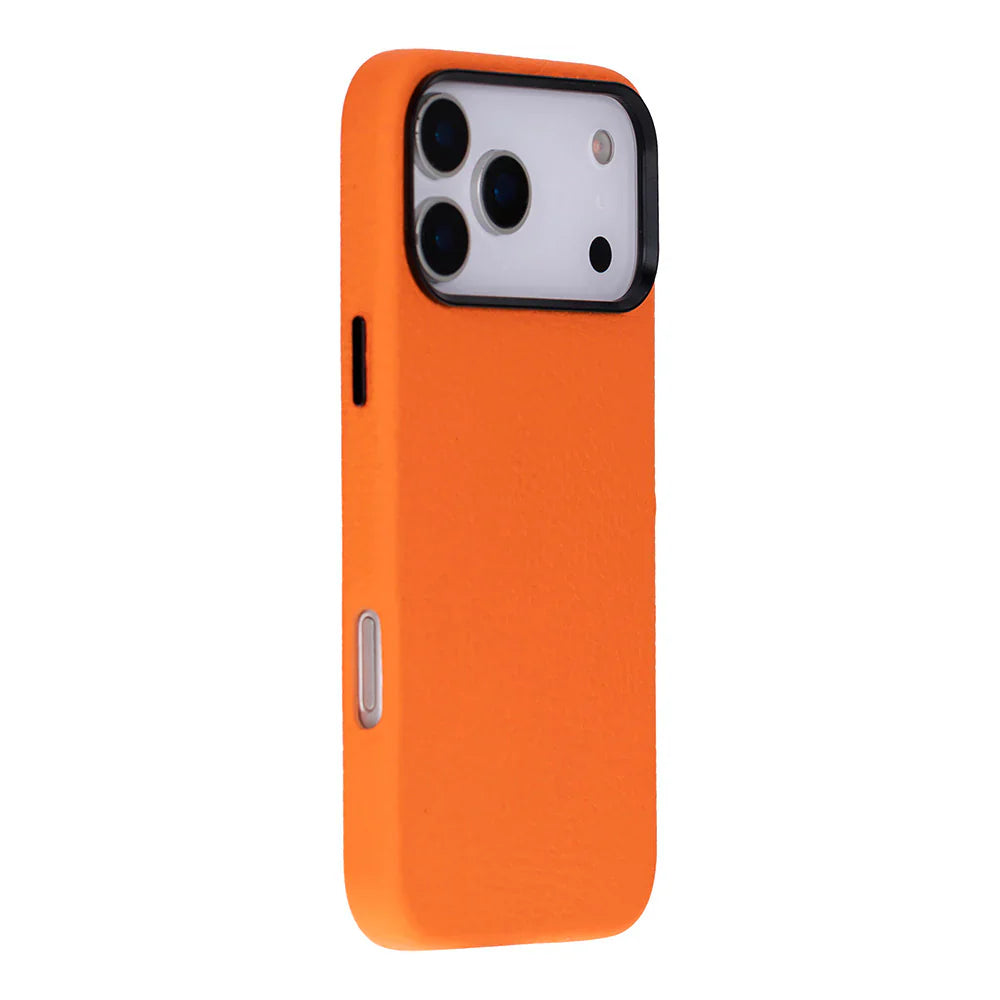 Prestige iPhone 17 Pro Leather Case Orange Bouletta