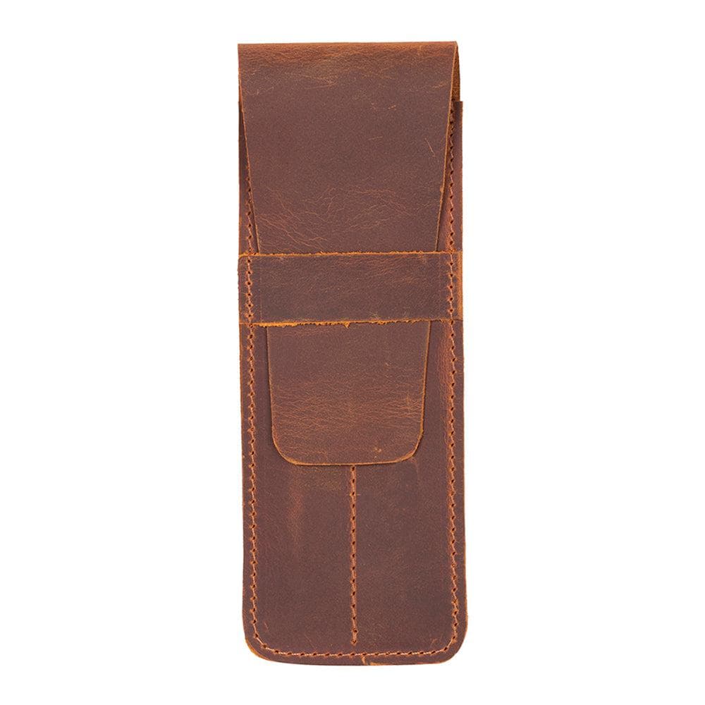 Punta Leather Pen Pouch Moccasin Bouletta
