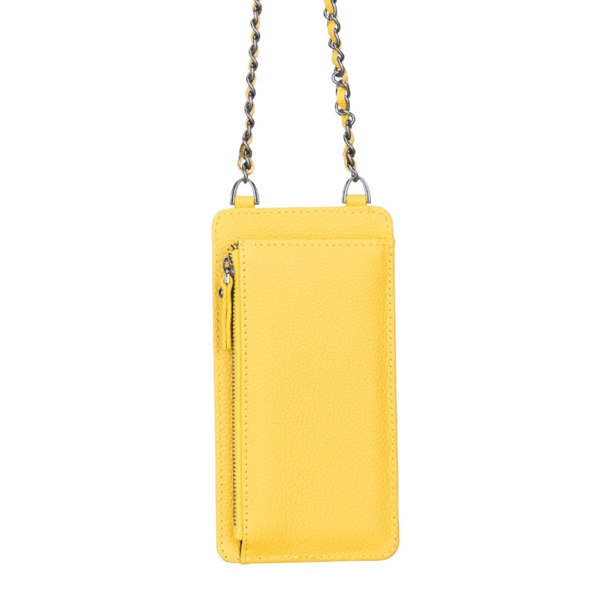 Reina Shoulder Strap Leather Bag - FL12 Yellow Bouletta LTD