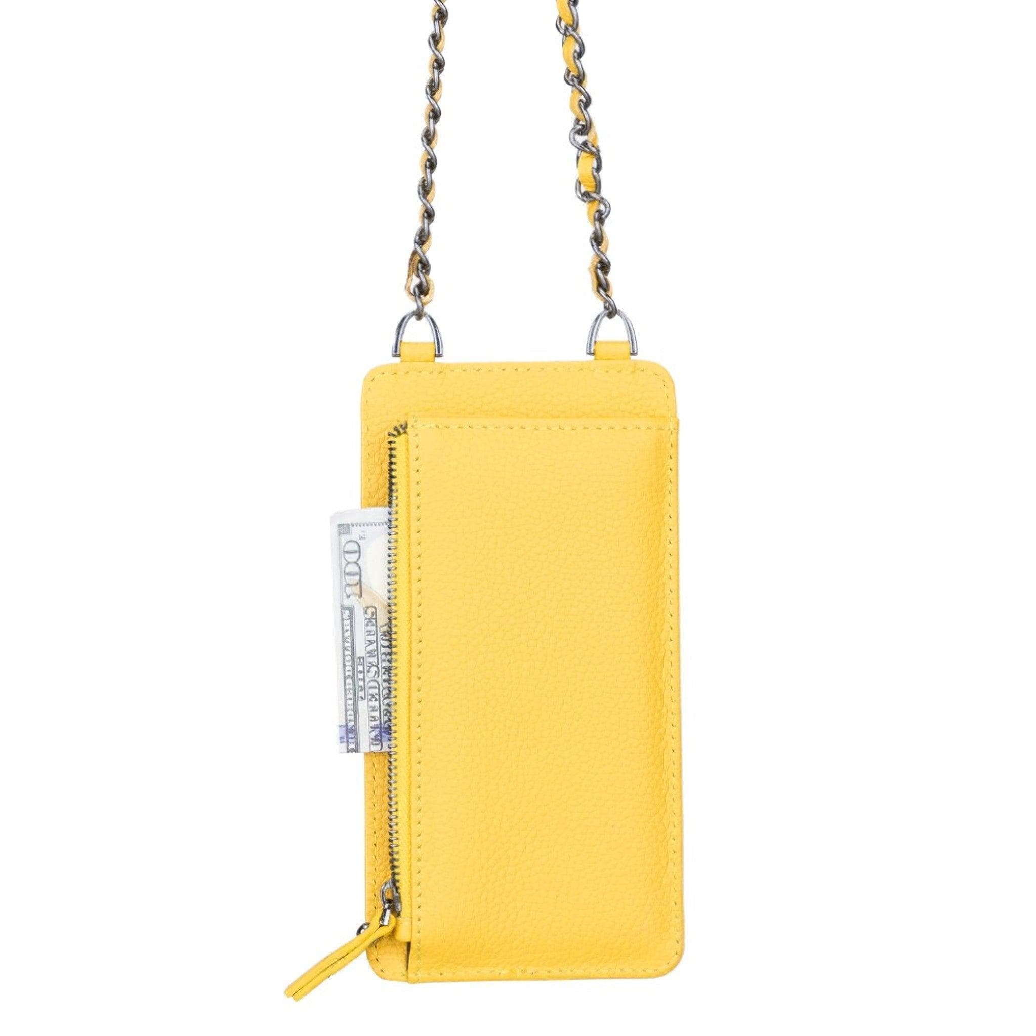 Reina Shoulder Strap Leather Bag - FL12 Yellow Bouletta LTD