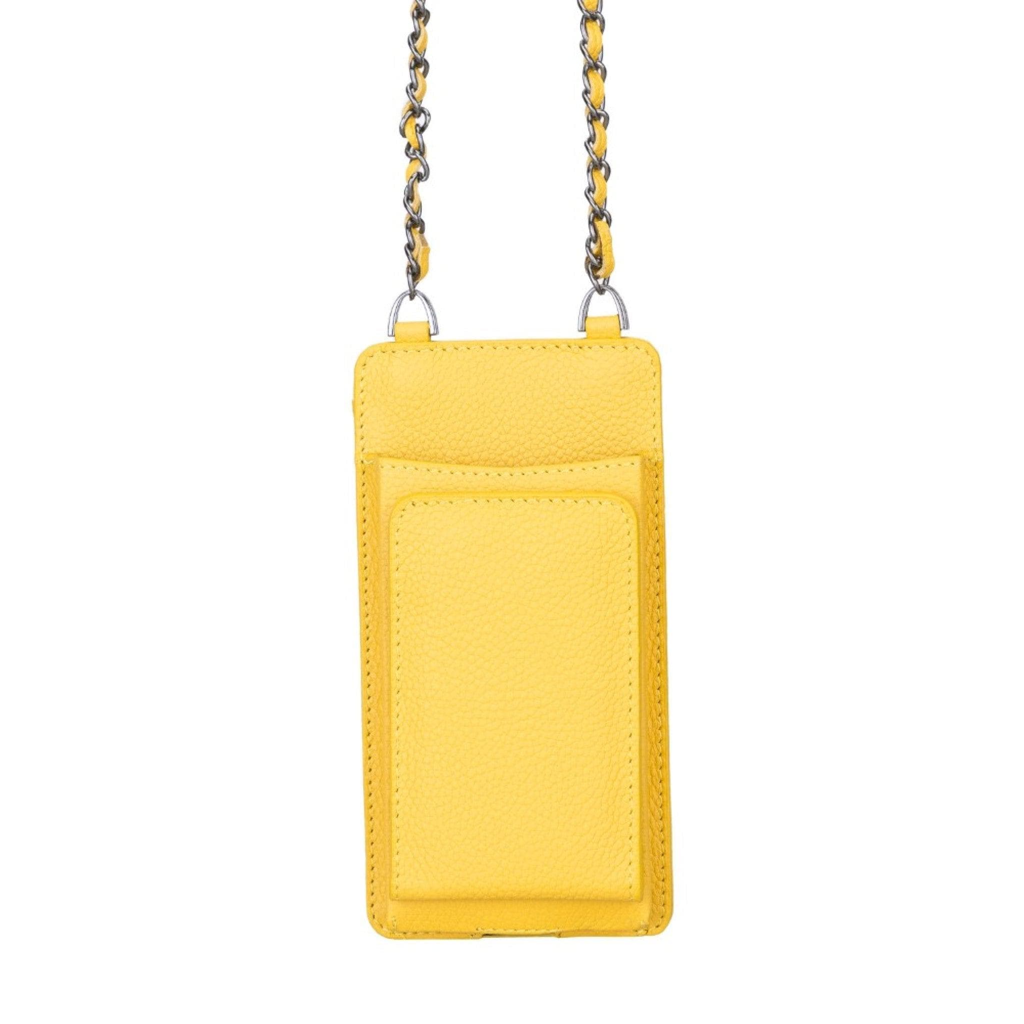 Reina Shoulder Strap Leather Bag - FL12 Yellow Bouletta LTD