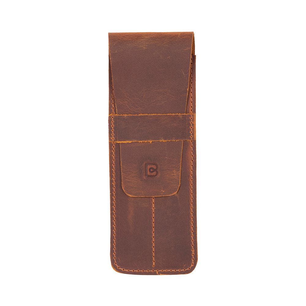 Renova Leather Pen Pouch Moccasin Bouletta