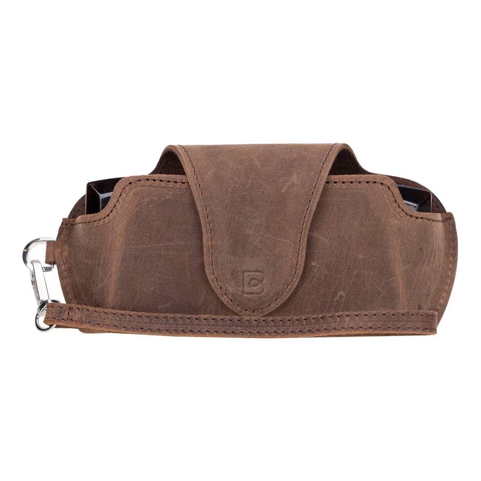 Riviera Genuine Leather Glasses Case Antic Oak Bouletta