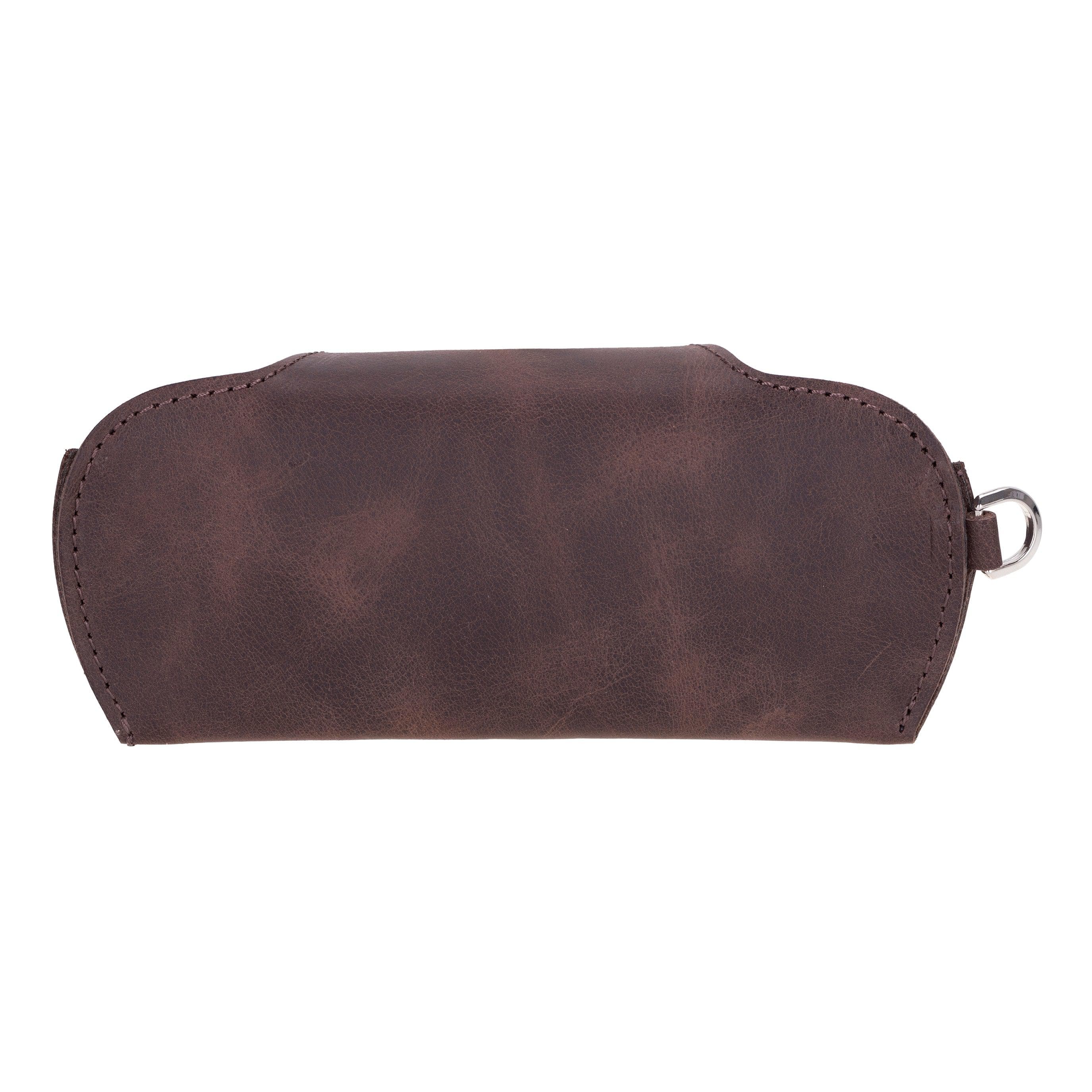 Riviera Genuine Leather Glasses Case TIGUAN DARK BROWN PLM