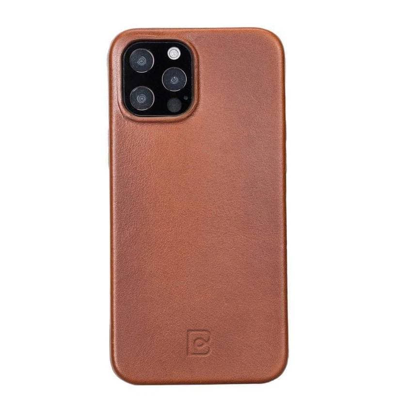 Rock Cover iPhone 12 Series Genuine Leather Case / RC iPhone 12 Mini / Burnished Rustic Tan Bouletta