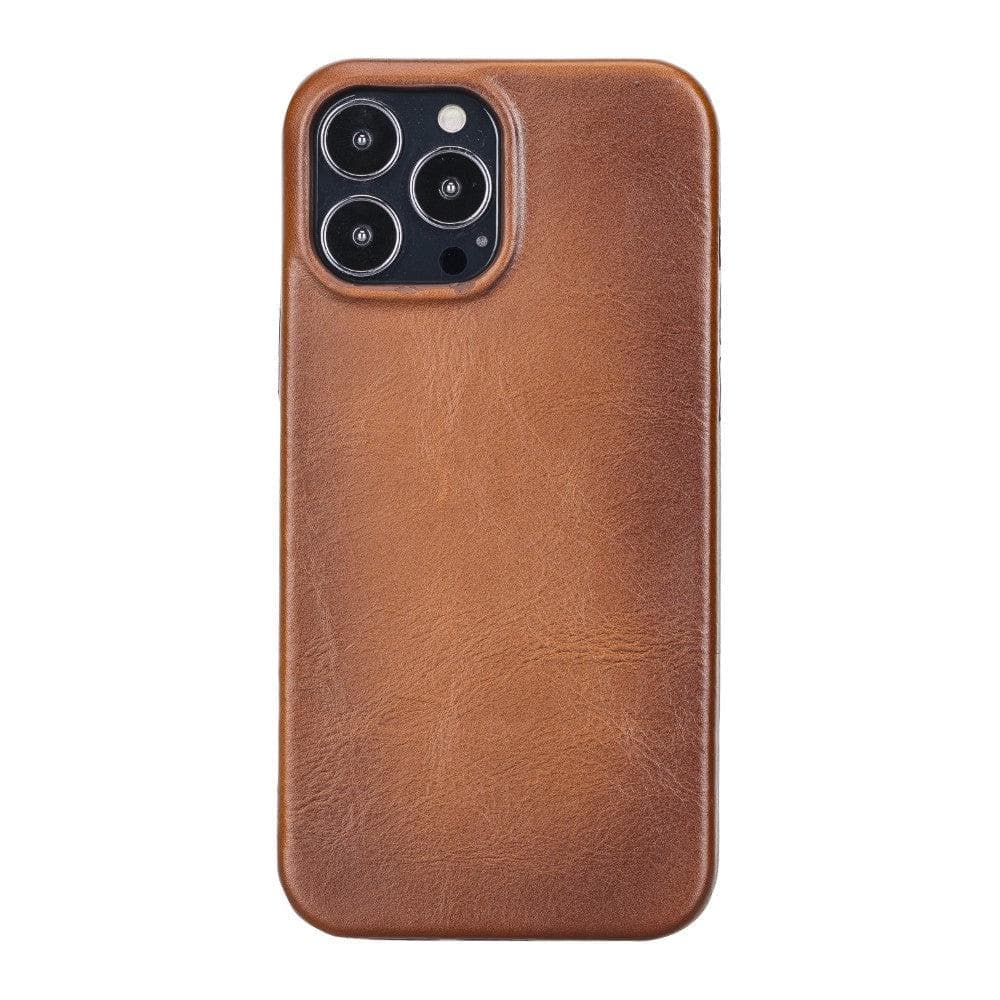 Rock Cover iPhone 13 Leather Case Tan Bouletta