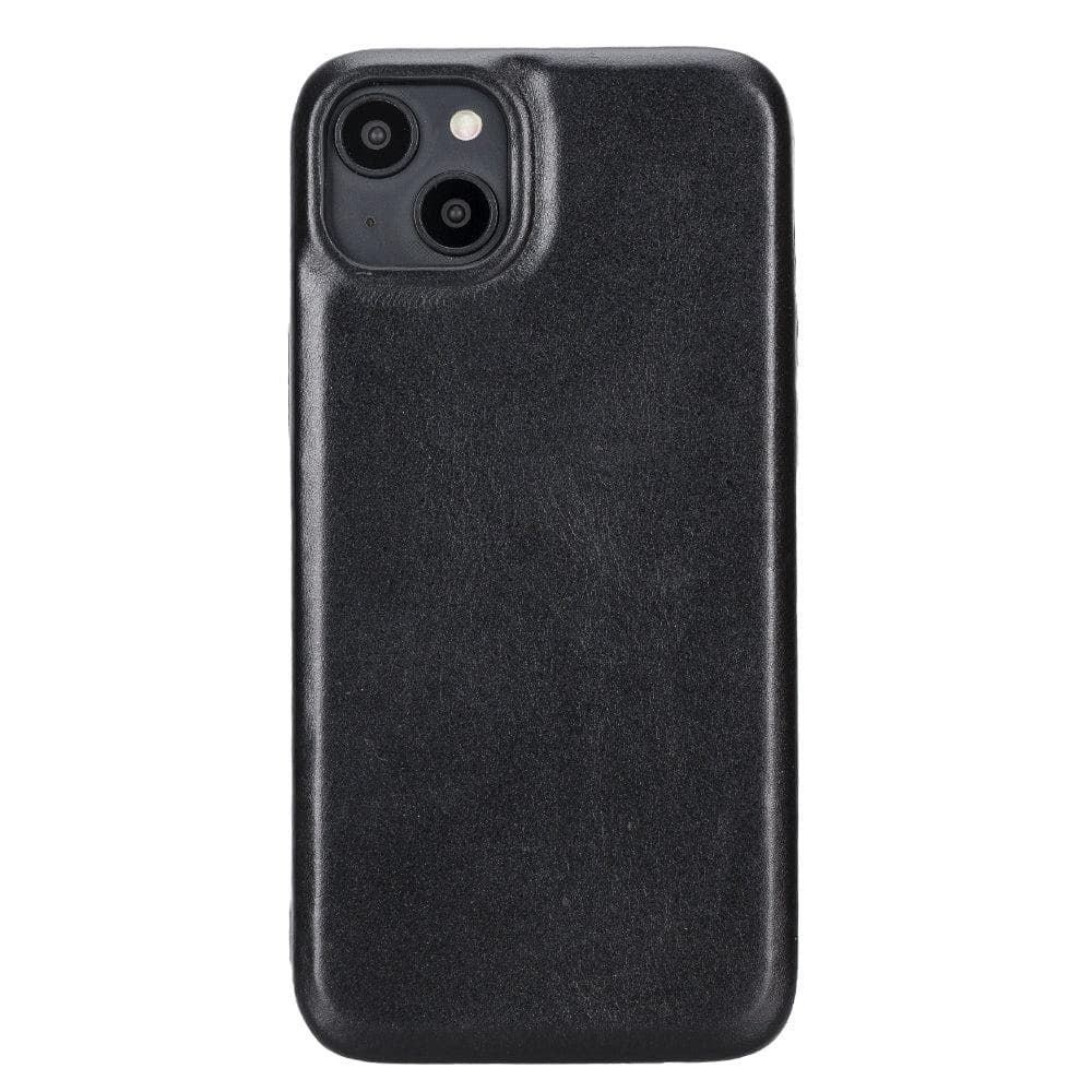 Rock Cover iPhone 15 Leather Case Black Bouletta