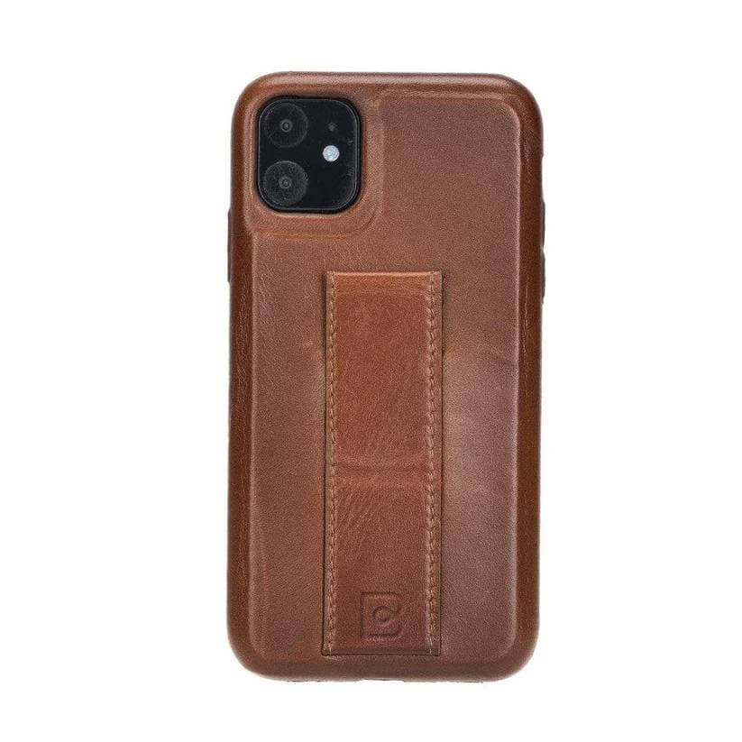Rock Cover Stand iPhone 11 Series Genuine Leather Case / RCS - iPhone 11 / BURNISHED RUSTIC TAN Bouletta